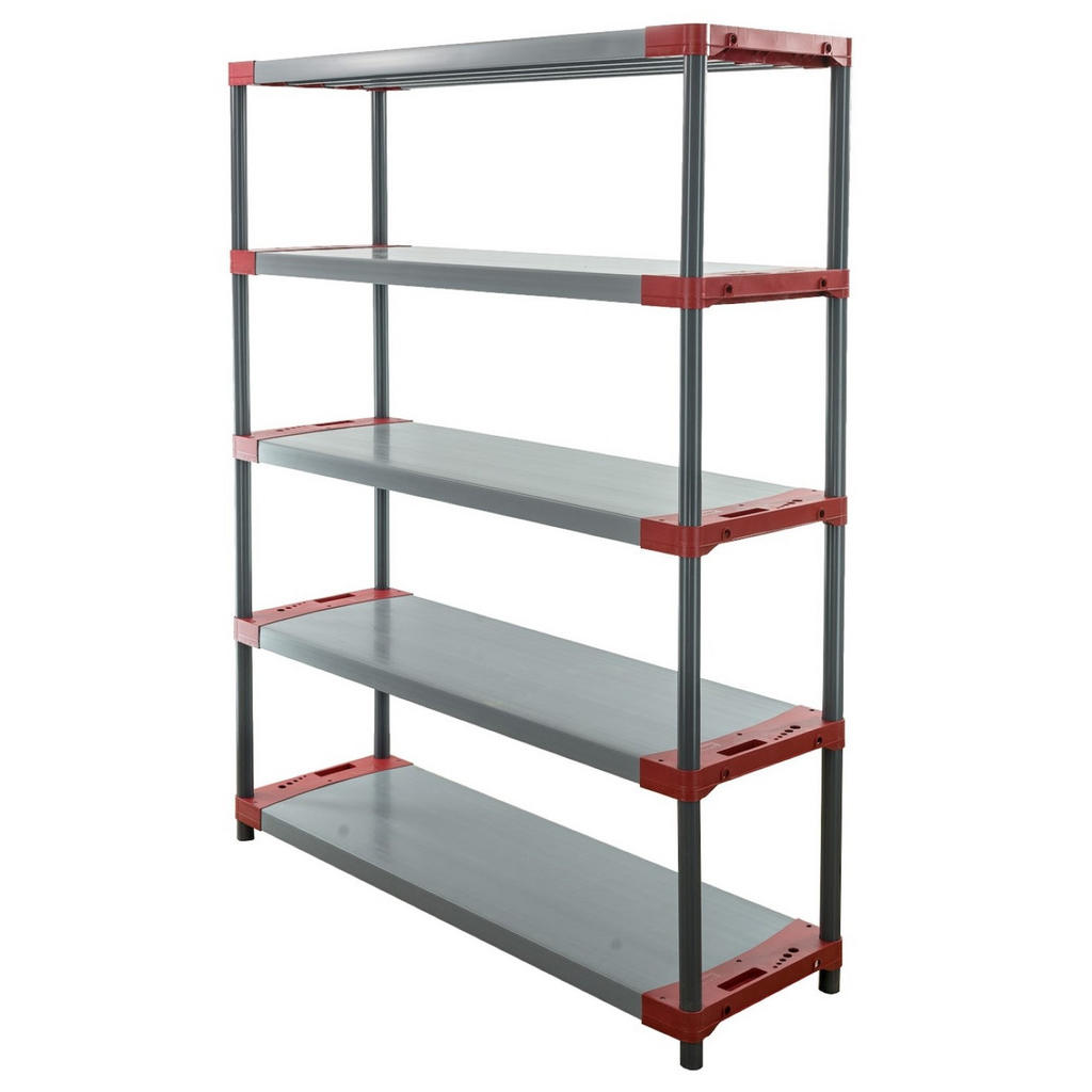 Proregal Kunststoffregal, Rot, Kunststoff, 130x180x46 cm, Wohnzimmer, Regale Proregal Kunststoffregal, Rot, Kunststoff, 130x180x46 cm, Wohnzimmer, Regale von PROREGAL