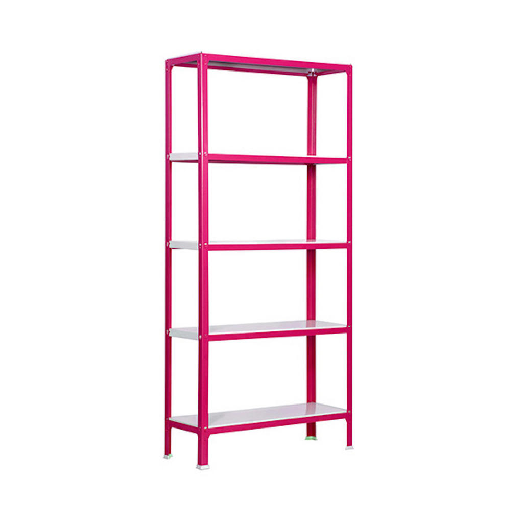 Proregal Wohnregal, Rosa, Metall, 80x180x40 cm, Freizeit, Heimwerken, Werkstatt von PROREGAL