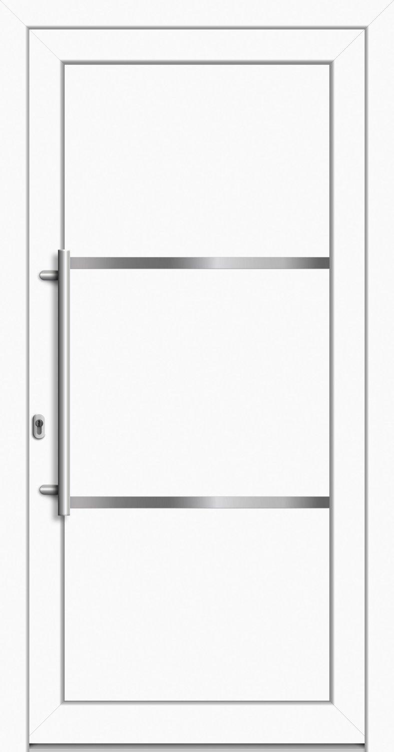 'PVC Haustür ohen Glas "JUSTINE" 71 mm Extra Sicher'