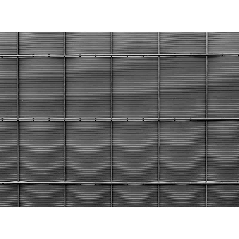 PVC-Sichtschutzstreifen auf Rolle Anthrazit 24 cm x 201,5 cm 4er Pack