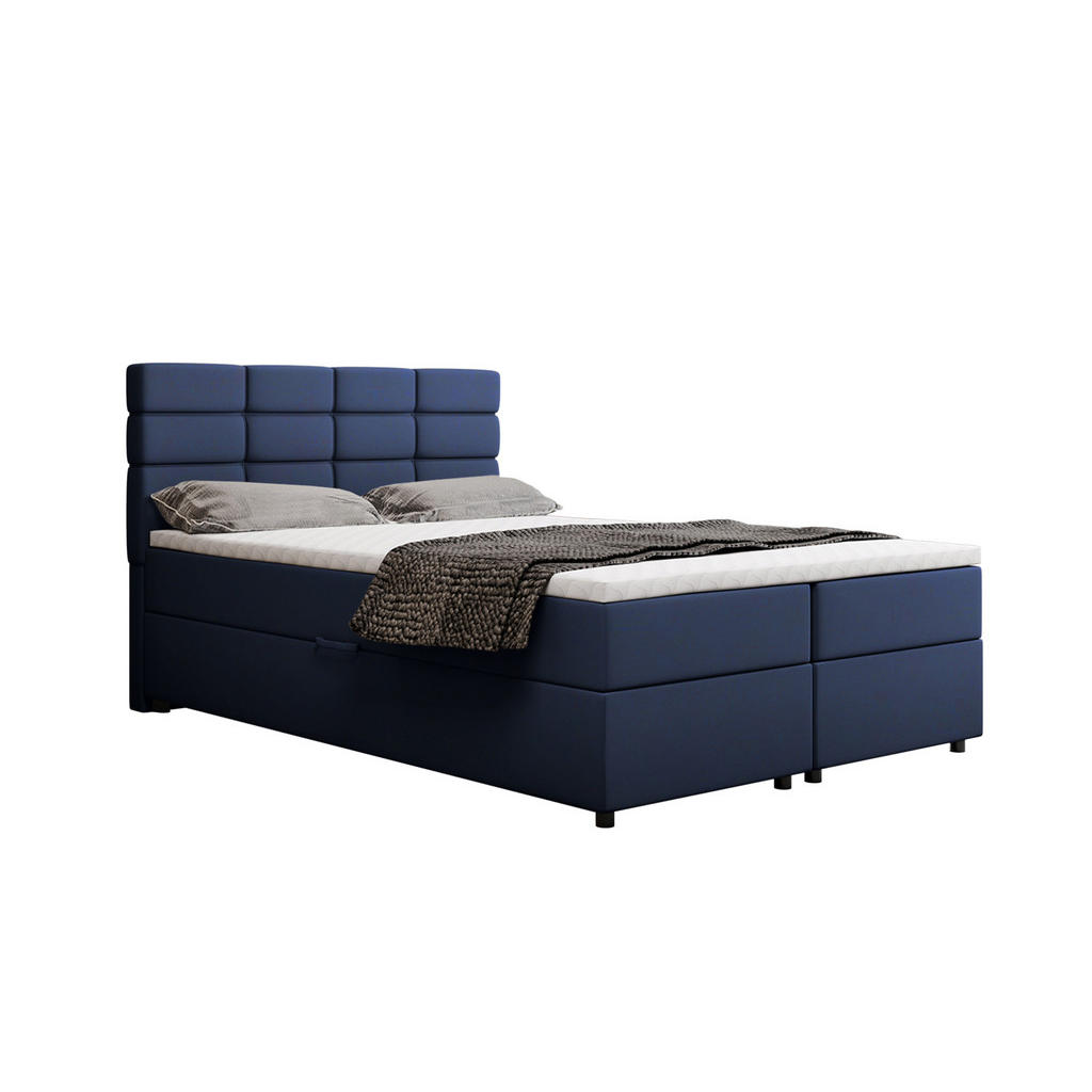 Panda Möbel Boxbett, Rosa, Holz, Mode, 140x200 cm, Oeko-Tex® Standard 100, Schlafzimmer, Betten, Boxspringbetten von Panda Möbel