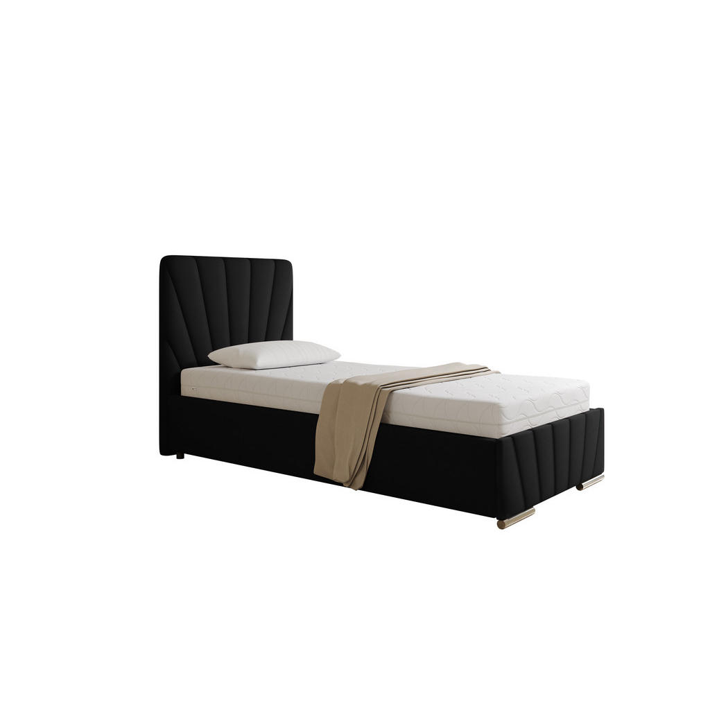 Homesy Polsterbett, Grau, Holz, Mode, 90x200 cm, Oeko-Tex® Standard 100, Schlafzimmer, Betten, Polsterbetten von Homesy