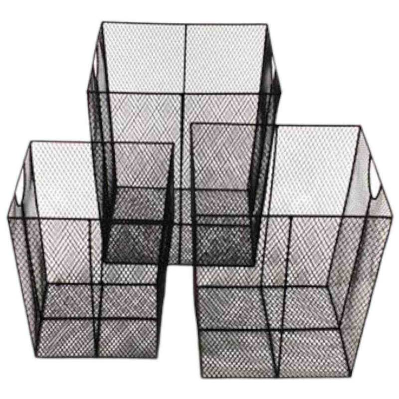 Papierkorb aus Metall Satz/3 40*40*45/ 35*35*40/ 30*30*35