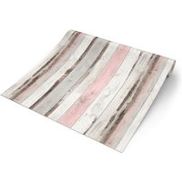 Papiertapete Holzoptik grau rosa B/L: ca. 53x1005 cm Papiertapete Holzoptik grau rosa B/L: ca. 53x1005 cm von XXXL