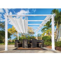 Paragon Outdoor Pavillon Florenz weiß Metall B/H/L: ca. 505x236x350 cm von Paragon