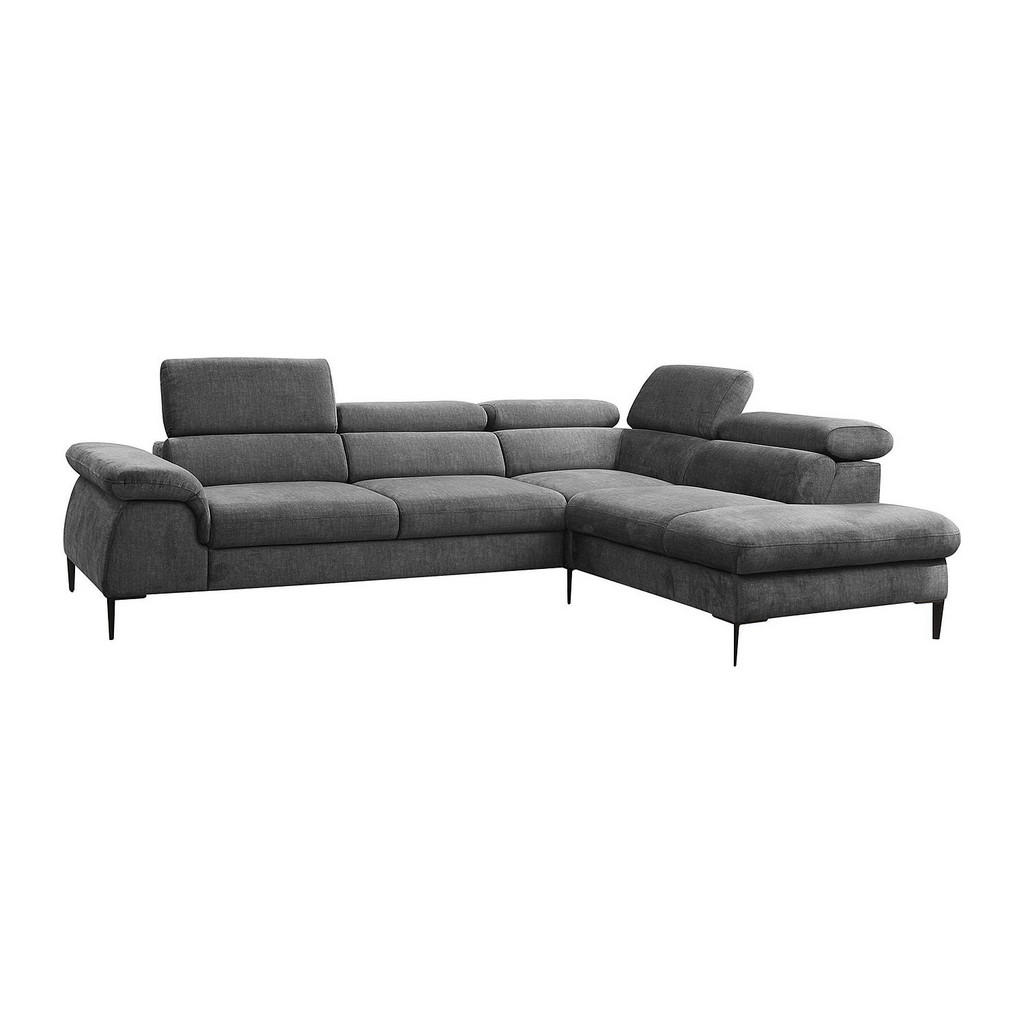 Vente-Unique Ecksofa, Anthrazit, Textil, Uni, 5-Sitzer, 280x214 cm, Wohnzimmer, Sofas & Couches, Wohnlandschaften, Ecksofas Vente-Unique Ecksofa, Anthrazit, Textil, Uni, 5-Sitzer, 280x214 cm, Wohnzimmer, Sofas & Couches, Wohnlandschaften, Ecksofas von Vente-Unique