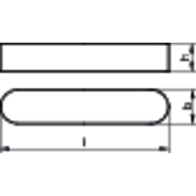Passfeder DIN 6885 Form A o. Bohrung rundstirnig Stahl C45+C blank 10 36 x 8 Passfeder DIN 6885 Form A o. Bohrung rundstirnig Stahl C45+C blank 10 36 x 8 von Nobrand