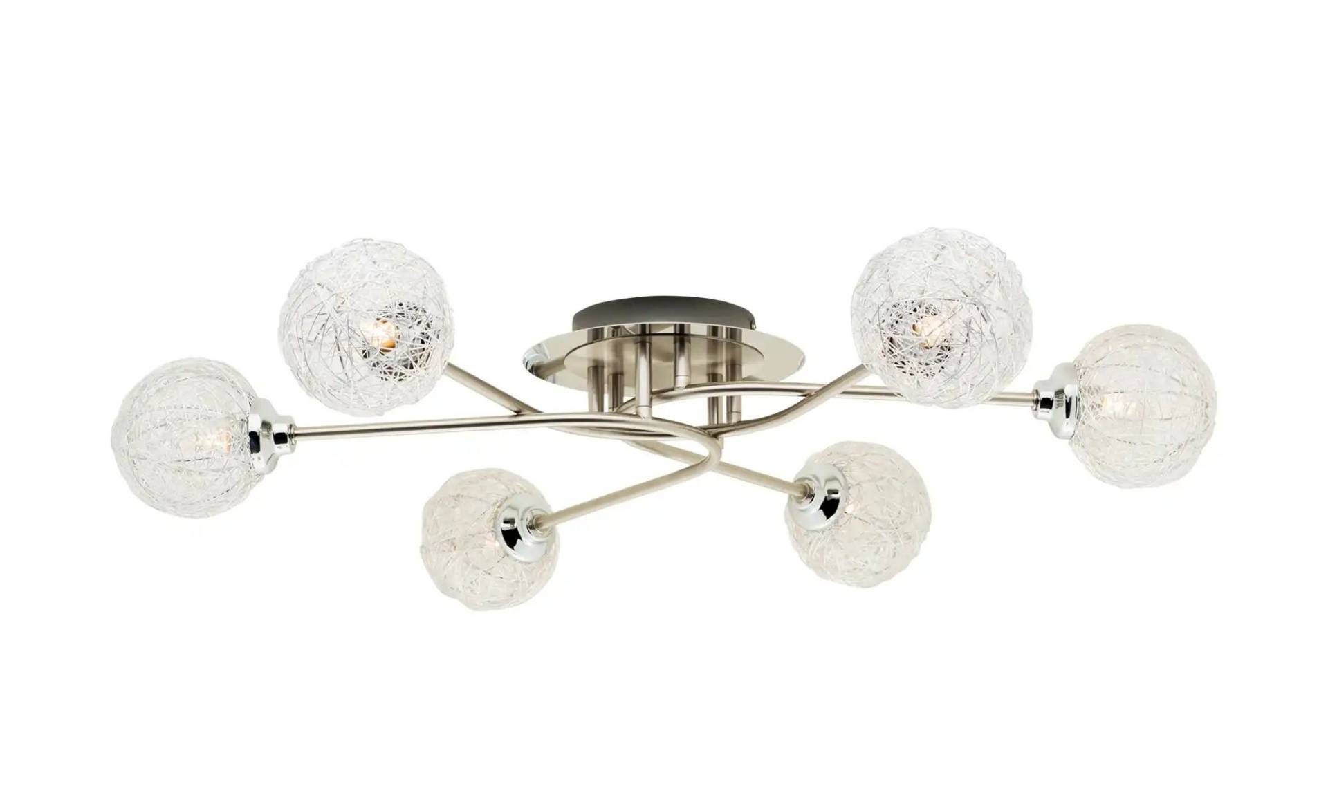 Paul Neuhaus Deckenleuchte nickel matt 6-flammig   ¦ silber ¦ Maße (cm): H: 12  Ø: 70 Lampen & Leuchten > Deckenleuchten - Höffner