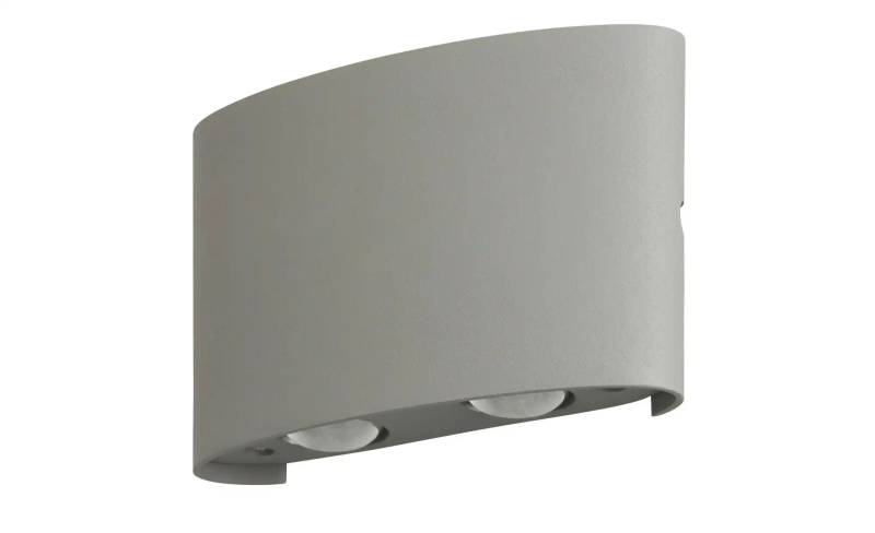 Paul Neuhaus LED-Aussenwandleuchte 4-flammig  silberfarben   ¦ silber ¦ Maße (cm): B: 13 H: 8 T: 4.0