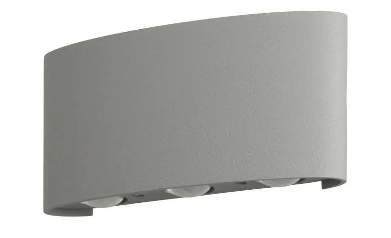 Paul Neuhaus LED-Aussenwandleuchte 6-flammig  silberfarben   ¦ silber ¦ Maße (cm): B: 17 H: 8 T: 4.0