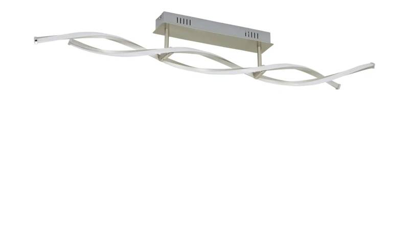 Paul Neuhaus LED-Deckenleuchte  2-flammig  geschwungen  Nickel-matt  Polina ¦ silber ¦ Maße (cm): B: 110 H: 15,5 T: 8.0 Lampen & Leuchten > Deckenleuchten - Höffner