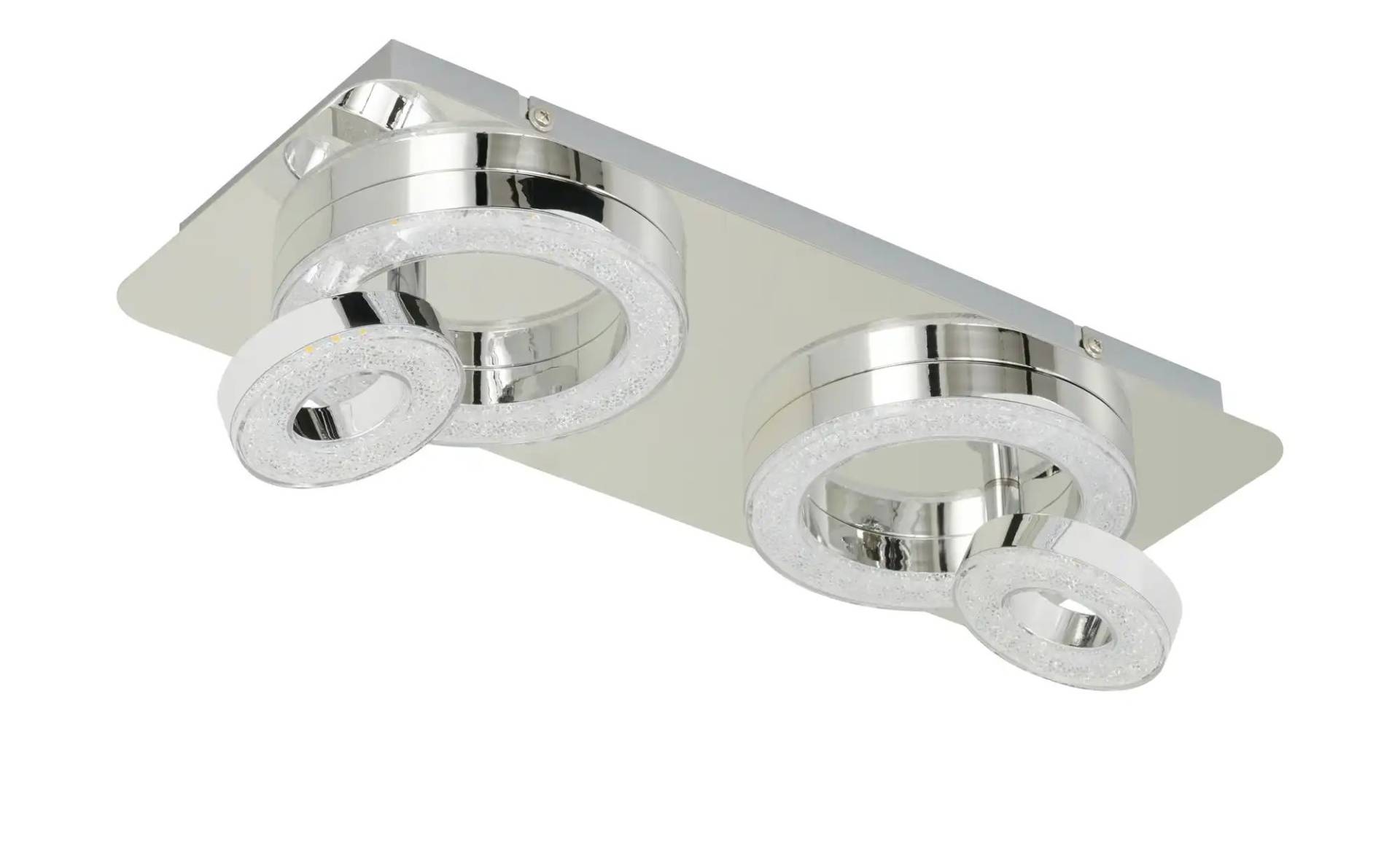 Paul Neuhaus LED-Deckenleuchte  4-flammig  Kristall-optik   ¦ silber ¦ Maße (cm): B: 40 H: 13 T: 17.0 Lampen & Leuchten > Innenleuchten > Deckenlampen - Möbel Kraft