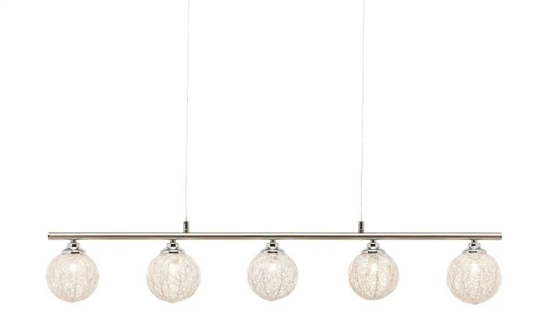 Paul Neuhaus Pendelleuchte 5 Schirme m. Aluminiumgeflecht   ¦ silber ¦ Maße (cm): B: 90 H: 132 T: 10.0 Lampen & Leuchten > Pendelleuchten - Höffner