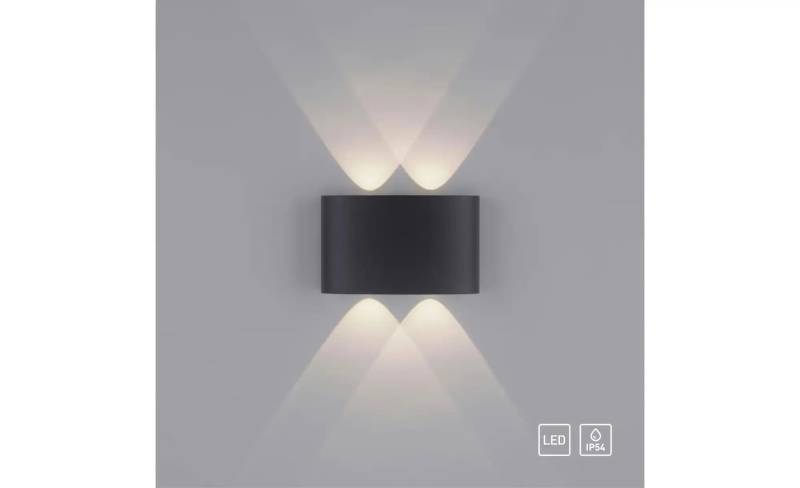 Paul Neuhaus Wandleuchte   ¦ grau ¦ Maße (cm): B: 4 H: 8 T: 13.0