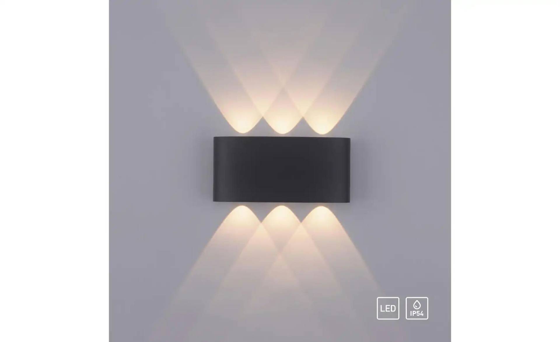 Paul Neuhaus Wandleuchte   ¦ grau ¦ Maße (cm): B: 4 H: 8 T: 17.0 Lampen & Leuchten > Außenleuchten - Möbel Kraft