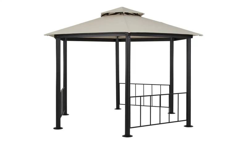 Pavillon  Verona ¦ schwarz ¦ Maße (cm): H: 265  Ø: 350.0 Garten > Sonnenschutz > Pavillons - Möbel Kraft