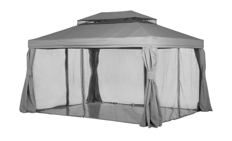 Pavillon  Sahara ¦ grau ¦ Maße (cm): B: 300 H: 280 T: 400.0 Garten > Sonnenschutz > Pavillons - Möbel Kraft