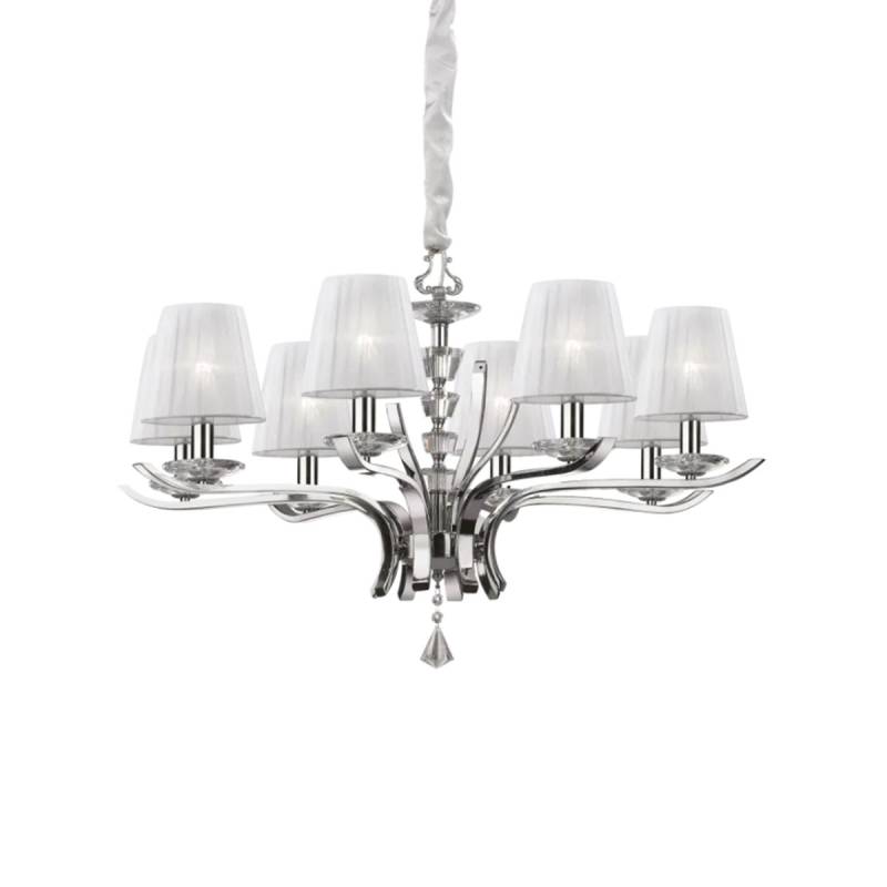 Pegaso SP8 Kronleuchter, Chrom, Ø: 60 cm