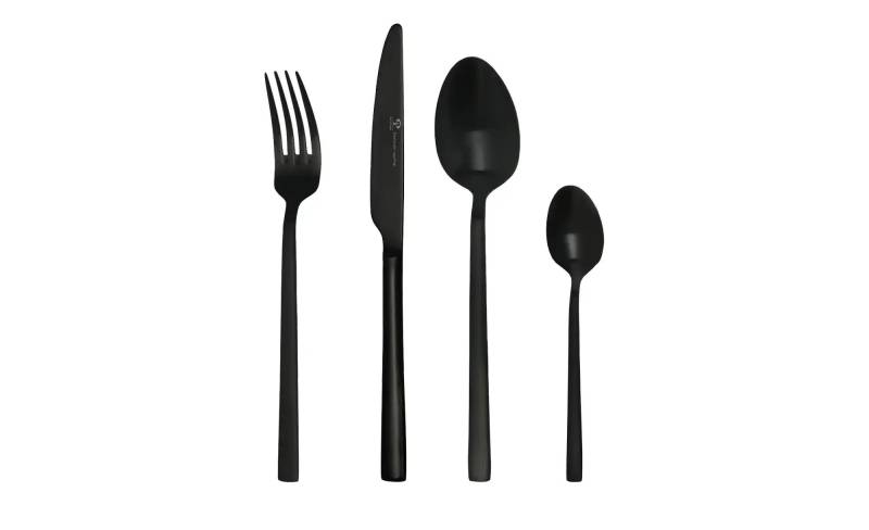 Peill+Putzler Besteck  16-teilig  Argento ¦ schwarz ¦ Edelstahl Messer & Besteck > Besteck-Sets - Möbel Kraft