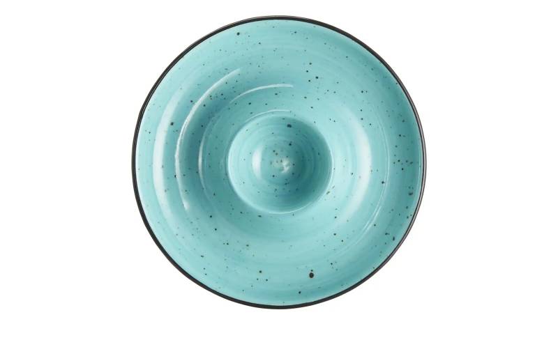 Peill+Putzler Eierteller  Genua ¦ blau ¦ Porzellan ¦ Maße (cm): H: 2,5  Ø: 12.5 Geschirr > Eierbecher - Möbel Kraft