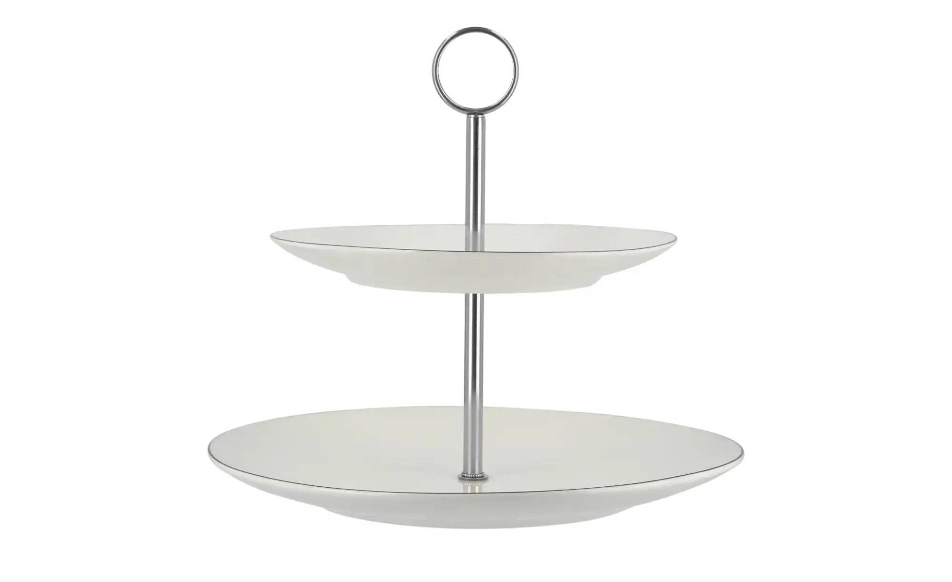 Peill+Putzler Etagere mit 2 Ebenen  Bologna ¦ weiß Ø: 27.0 Geschirr > Etageren - Möbel Kraft