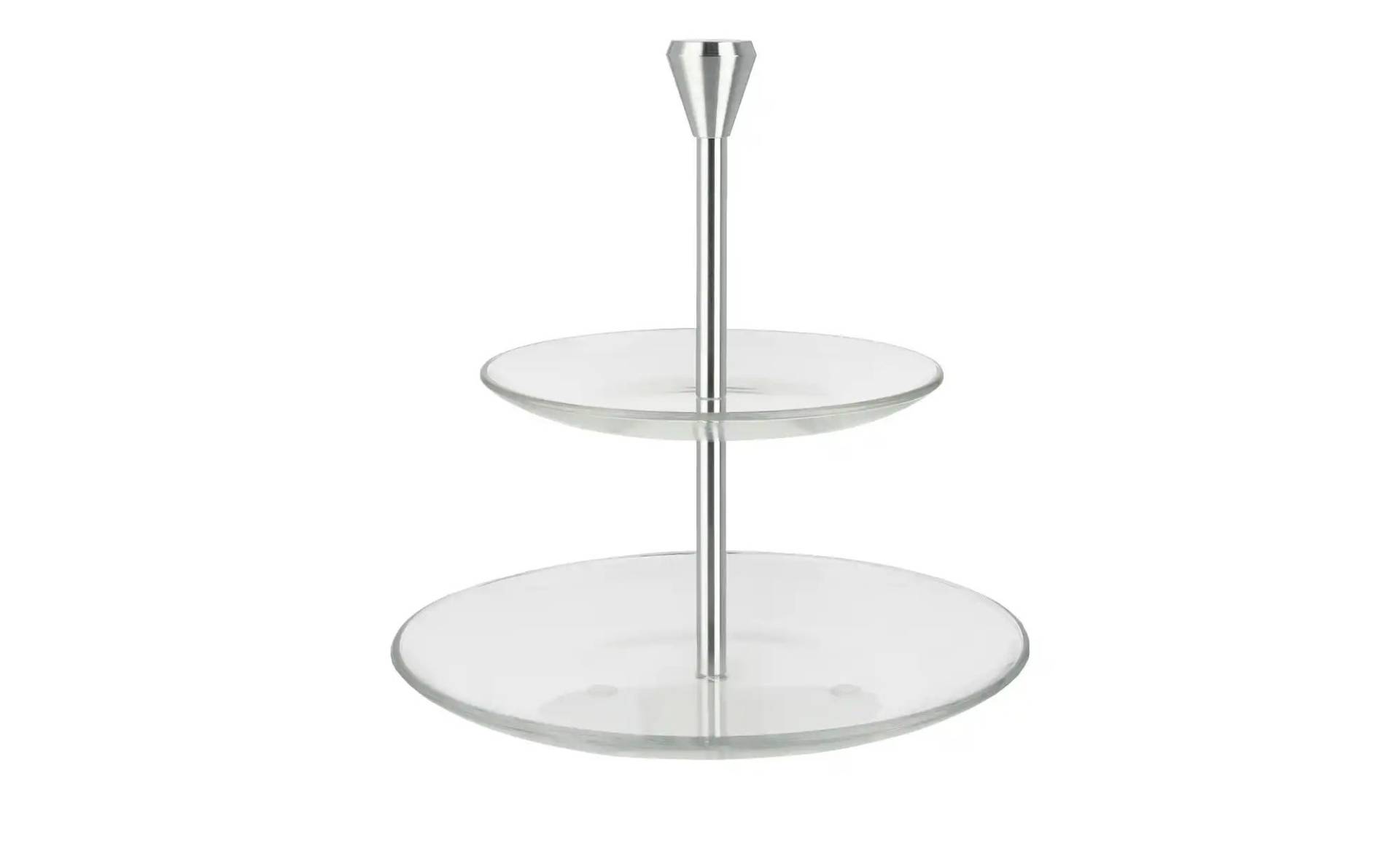 Peill+Putzler Etagere ¦ transparent/klar ¦ Glas , Metall ¦ Maße (cm): H: 21  Ø: [21.0] Geschirr > Etageren - Möbel Kraft