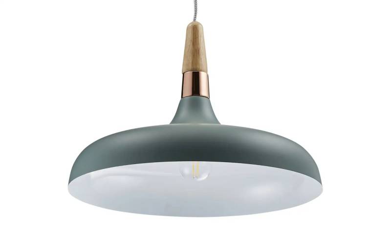 Pendelleuchte  1-flammig  softgrün / kupferfarben   ¦ grün ¦ Maße (cm): H: 145,5  Ø: 34.2 Lampen & Leuchten > Pendelleuchten - Höffner