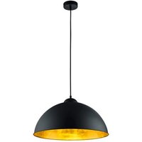 Pendelleuchte 1xE27 1 Stück Metall Schwarz, Gelb