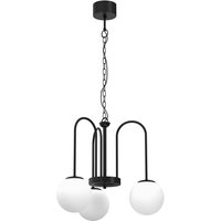 Pendelleuchte 3-flammig Glas Metall E14 Ø51 cm rund Pendelleuchte 3-flammig Glas Metall E14 Ø51 cm rund von Luminex