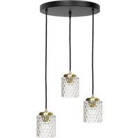 Pendelleuchte 3-flammig verstellbar Messing Eisen Glas Ø 45 cm Pendelleuchte 3-flammig verstellbar Messing Eisen Glas Ø 45 cm von Ghidini Giovanni Battista
