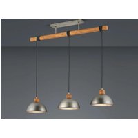Pendelleuchte 3x E27 Silver 1 Stück Metall Hellgrau