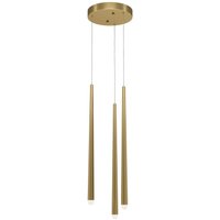 Pendelleuchte Aluminium LED 26 cm breit in Messing Weiß von Maytoni