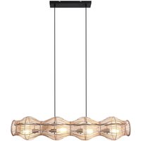 Pendelleuchte Bambus Natur E27 4-flammig 107 cm lang Pendelleuchte Bambus Natur E27 4-flammig 107 cm lang von Eco-Light