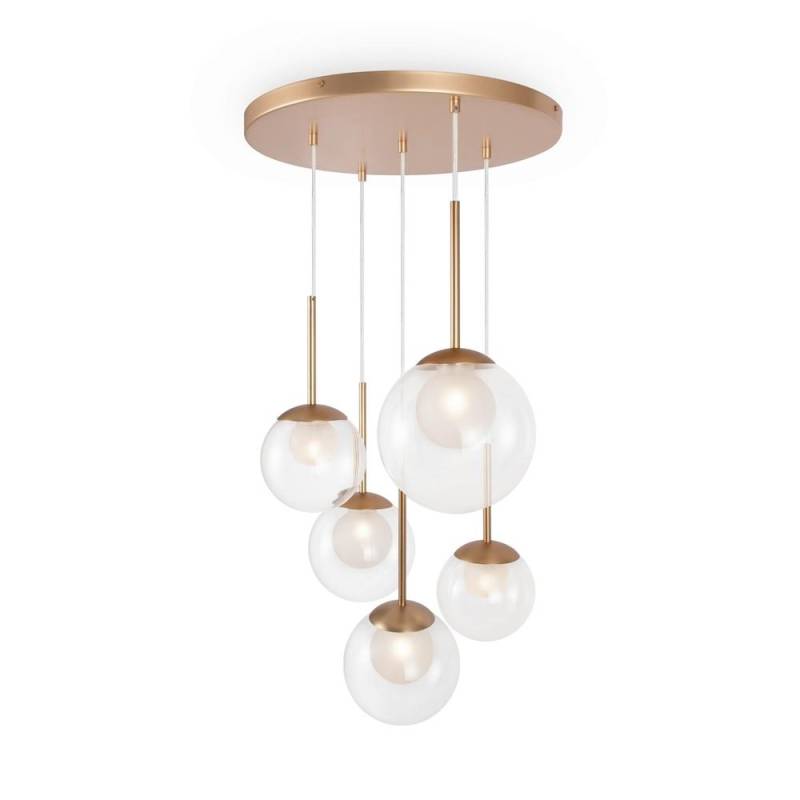 Pendelleuchte Basic Form Goldfarben max. 20 Watt