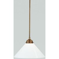 Pendelleuchte Berliner Messing Glas E27 Ø30 cm rund von Berliner Messingleuchten