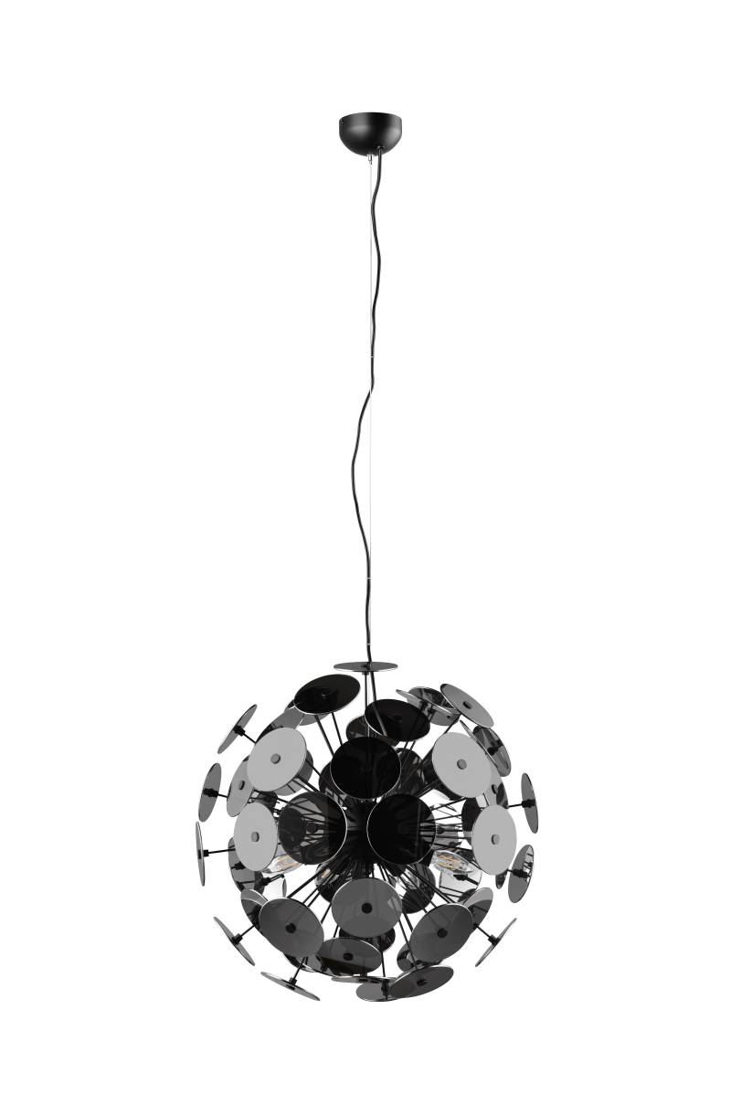 Pendelleuchte Discalgo in Schwarz/Chom max. 40 Watt