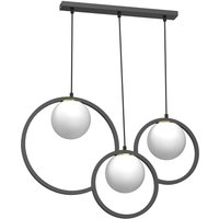 Pendelleuchte E27 Glaskugeln Metall Schwarz Weiß Gold Pendelleuchte E27 Glaskugeln Metall Schwarz Weiß Gold von Luminex