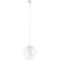 Pendelleuchte E27 Kugel Glas Metall in Creme 30 cm rund Pendelleuchte E27 Kugel Glas Metall in Creme 30 cm rund von ALDEX