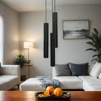 Pendelleuchte EYE Schwarz 3-flmg Wohnzimmer Lampe Pendelleuchte EYE Schwarz 3-flmg Wohnzimmer Lampe von Easylight