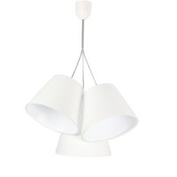 Pendelleuchte Esstisch Wohnzimmerlampe Weiß Stoff Pendelleuchte Esstisch Wohnzimmerlampe Weiß Stoff von BPS Koncept