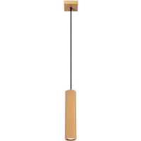 Pendelleuchte GU10 B: 8 cm H: max. 118 cm Aluminium in Gold von Sollux