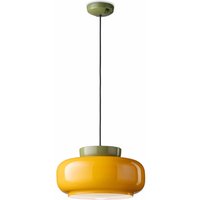Pendelleuchte Glas Keramik E27 D: 37 cm rund Retro Pendelleuchte Glas Keramik E27 D: 37 cm rund Retro von Ferroluce