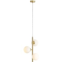 Pendelleuchte Glas Kugeln B:34 cm E27 elegant in Messing Pendelleuchte Glas Kugeln B:34 cm E27 elegant in Messing von ALDEX