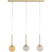 Pendelleuchte Glas Metall G9 in Gold Schwarz Bernstein Pendelleuchte Glas Metall G9 in Gold Schwarz Bernstein von ALDEX
