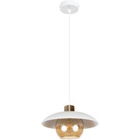 Pendelleuchte Glas in Honig Metall E27 Ø30 cm blendarm von Belis