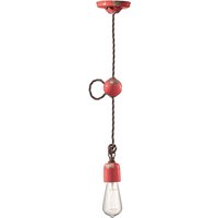 Pendelleuchte Keramik H: max. 120 cm Rot Shabby Antik von Ferroluce