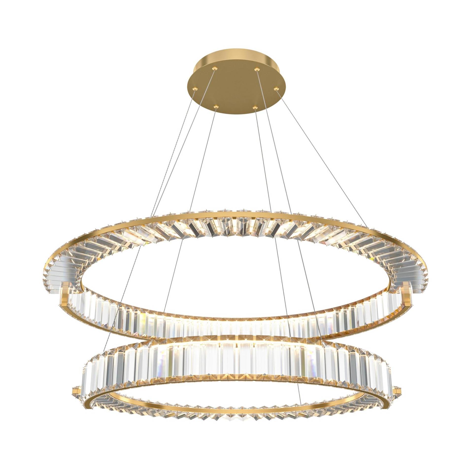 Pendelleuchte Krone Goldfarben max. 90 Watt