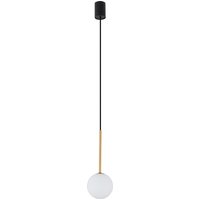 Pendelleuchte Kugel Schirm Ø 16 cm in Schwarz Weiß Gold G9 von Nowodvorski