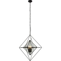 Pendelleuchte Metall Glas B: 57 cm E27 höhenverstellbar von Searchlight