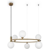 Pendelleuchte Metall Glas G9 58 cm breit H: max. 178 cm von Maytoni